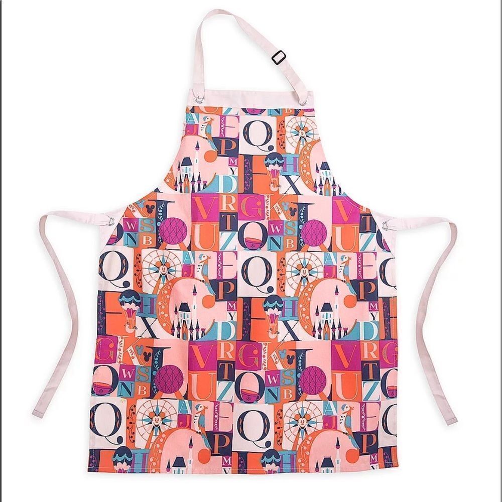 NWT Disney Parks ABC Apron for Adults